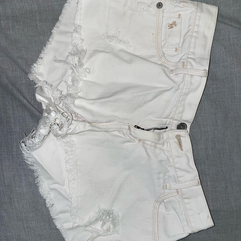 White Abercrombie jean short